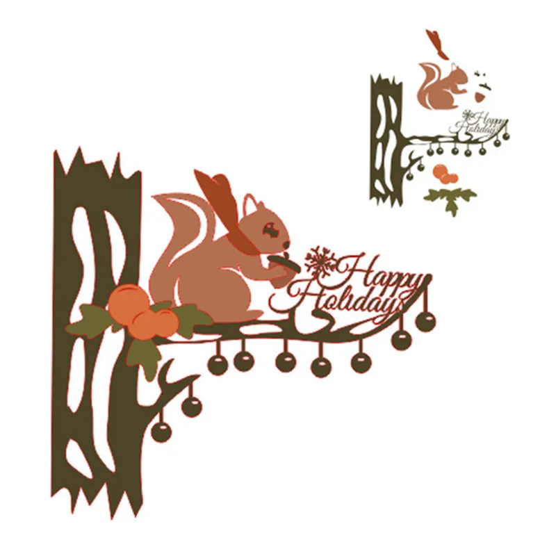 

DiyArts Squirrel on The Tree Metal Cutting Dies New 2019 for Craft Dies Scrapbooking Album Card Making Embossing Stencil Die Cut