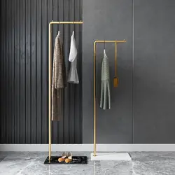 Perchero de suelo de baño para el hogar, mueble nórdico para sala de estar, dormitorio, estantes de ropa, Simple y moderno, balcón, Hotel, perchas de escritorio delantero