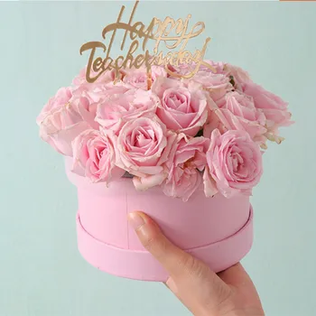 

Mini Round Cardboard Paper Flower Boxes Rose Box Valentine's Day Florist Gift Party Favor Packaging Box Wedding Party Decoration