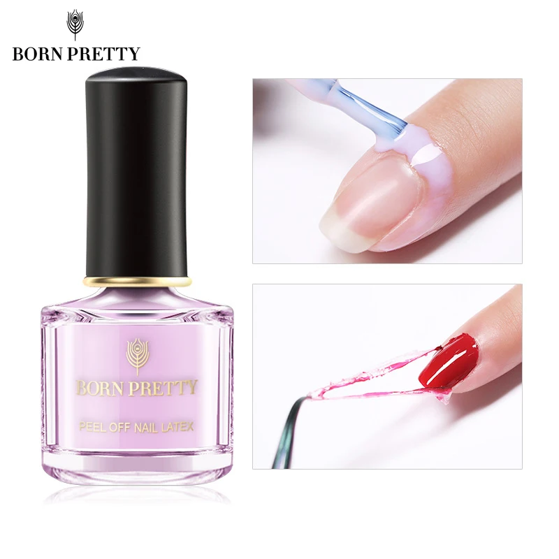 Born Pretty Moisturizing Nail Latex 6ml Peel Off Antioverflow Glue Edge Protection Nail Art