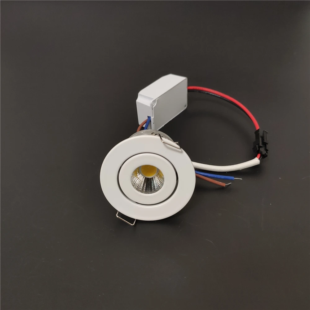 3w 5w cob spot light dimmable Opening 4-4.5 cm downlight Recessed aluminum 110V 220V,led downlight,recessed ceiling spotlight,ceiling lamps,led puck light