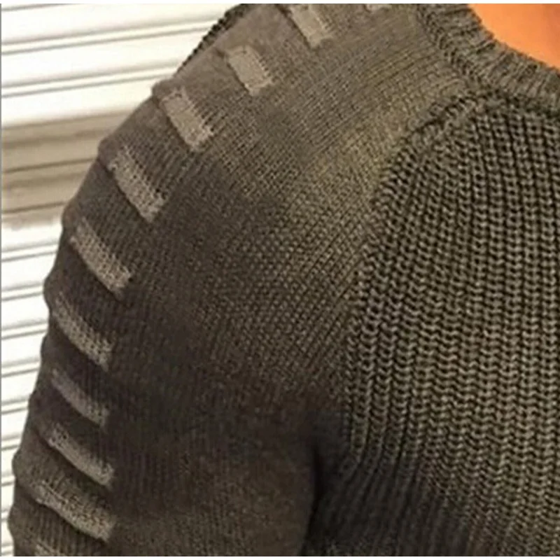 Осенне-зимний вязаный свитер для мужчин s 2019 Новый Повседневный черный пуловер мужские свитера пэтчворк с длинными рукавами тонкие мужские