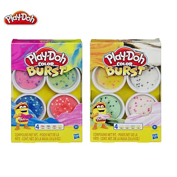 

Hasbro Play Doh Color Burst Colorful Fluffy Floam Slime Squishy Scented Stress Relief No Borax Kids Sludge Cotton Slime Toys