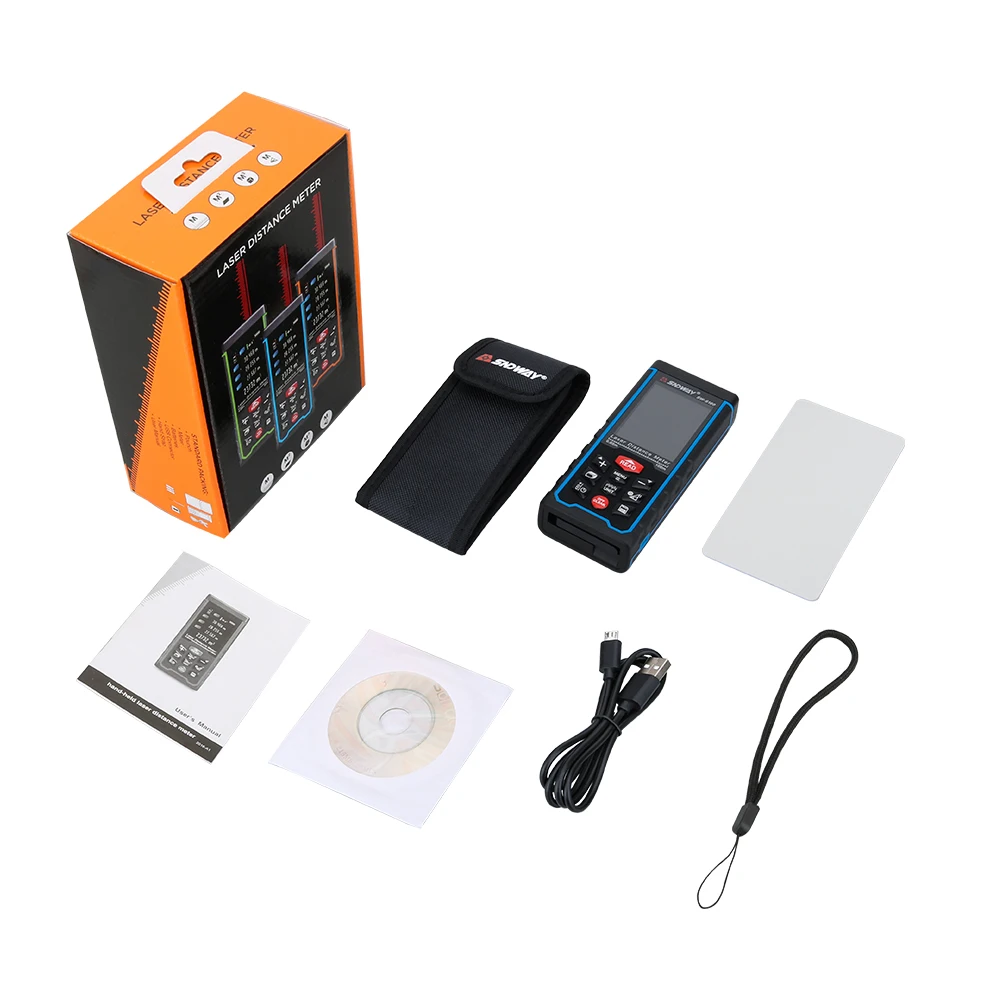 SNDWAY High-precision Digital Laser rangefinder Color display Rechargeabel 100m Laser Range Finder distance meters tape measure SNDWAY High-precision Digital Laser rangefinder Color display Rechargeabel 100m Laser Range Finder distance meters tape measure