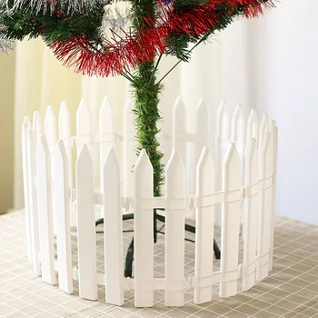 

20pcs Plastic White Home Anti-UV Tree Fence Ornaments Pastoral Christmas Decoration