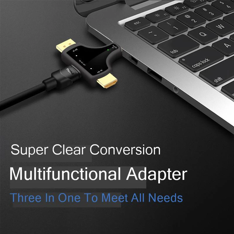 SeenDa Mini DP штекер HDMI Женский адаптер HDMI для DP порт передачи Hdmi1.4 4k* 2k три-в-одном адаптер конвертер