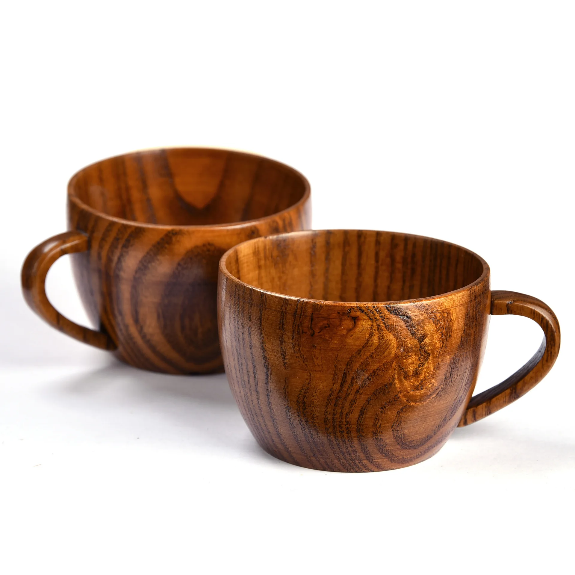 Manufacturers Direct Selling Customizable Wholesale Simple Western Coffee mu bei Tea Cup Jujube Wooden Cup Household Tea mu bei