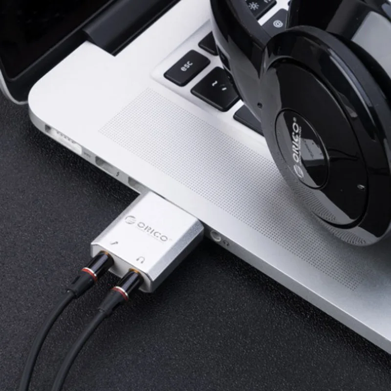 Orico USB внешняя звуковая карта конвертер настольный компьютер ноутбук внешние наушники звуковая карта Бесплатный привод
