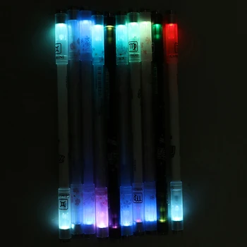 

1pc Creative Flash Spinning Pen Rotating Gaming Gel Pens with Light for Student Toy