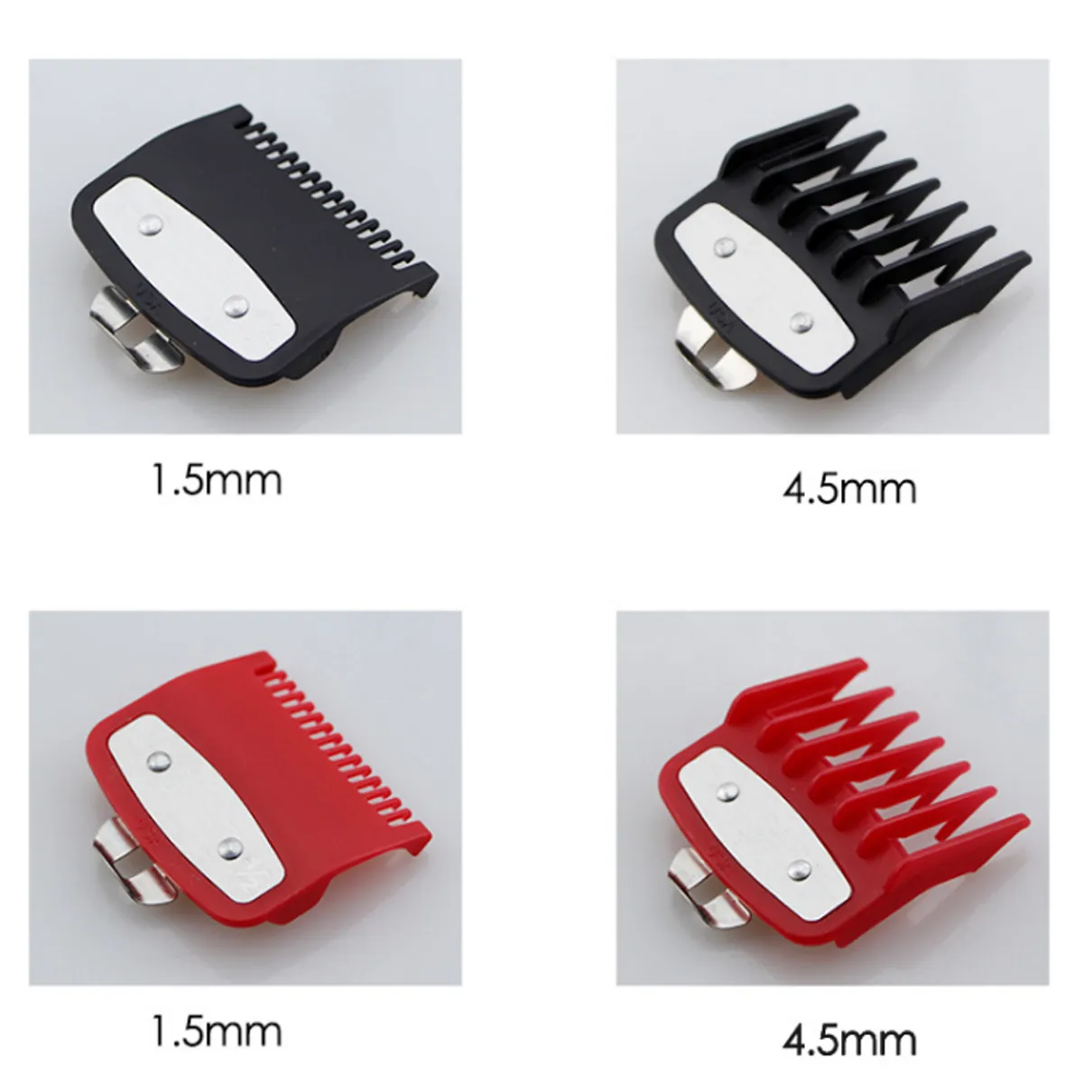 

2Pcs Limit Guide Comb Multiple Sizes Metal Limited Combs Hair Clipper Cutting Tool High Quality and Brand New For WAHL Machine