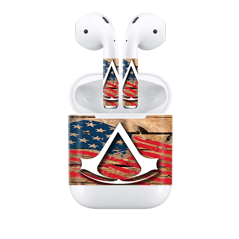 Крутой дизайн 14 цветов в Стокер Airpods наклейка для Apple Airpods водостойкие Переводные картинки кожи