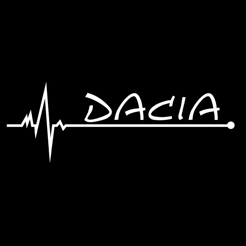 1 шт. наклейки на окна автомобиля для спортивных гонок для Dacia Duster Logan Sandero 2 Mcv Sandero аксессуары для стайлинга автомобилей - Цвет: Белый
