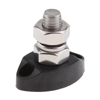

Terminal Junction Block Stainless Power Post Distribution Buss Bar Red+Black