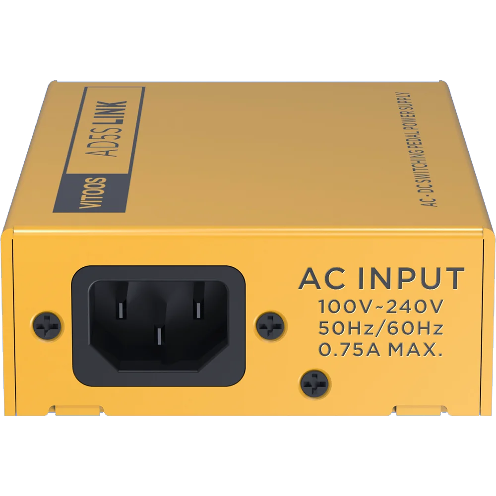 Effect Pedal Power Supply VITOOS AD5S LINK AD5SL Fully Isolated Filter Ripple Noise Reduction High Power Digital