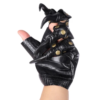

PU Leather Halloween Props Monster Dragon Devil Costume Role Paly Hands Gloves Puppet Claws Gloves Toys Scary Hands