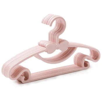 

10PSC Baby Clothes Rack Portable Plastic Towel Display Scarf Clothes Rack Windproof Children's Coat Clothes Rack