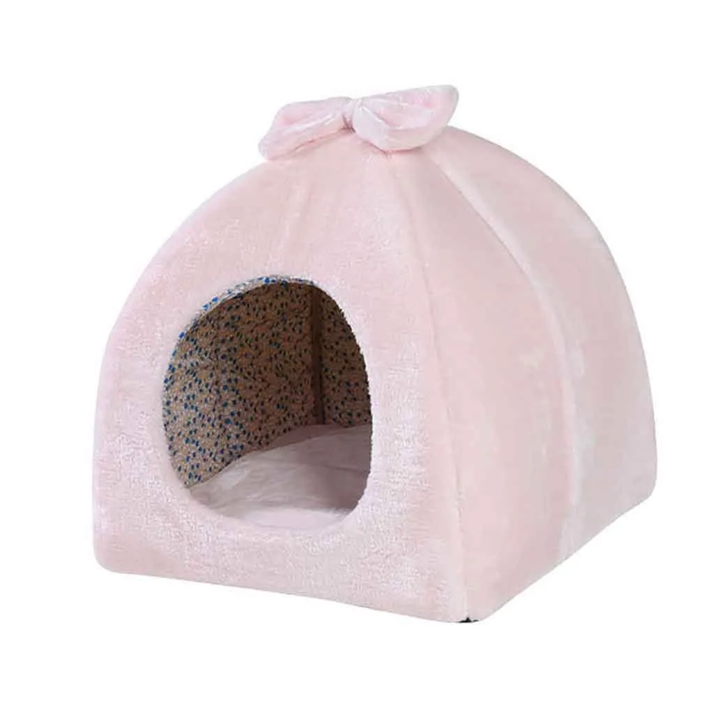 Собачья кошка палатка дом Питомник зимнее теплое гнездо мягкий складной спальный коврик животное щенок пещера спальный коврик гнездо питомник питомец# C