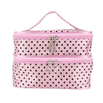 

1Pc Professional Cosmetic Case Bag Large Capacity Portable Women Makeup Cosmetic Small Object Bags Storage Travel Bags
