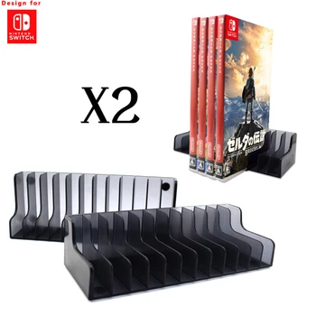 

2 Pcs Game Card Box Storage Stand CD Disk Holder For Nintendo Switch Game Cartridge CD Disk Support 24 Pcs Card Switch Accessory