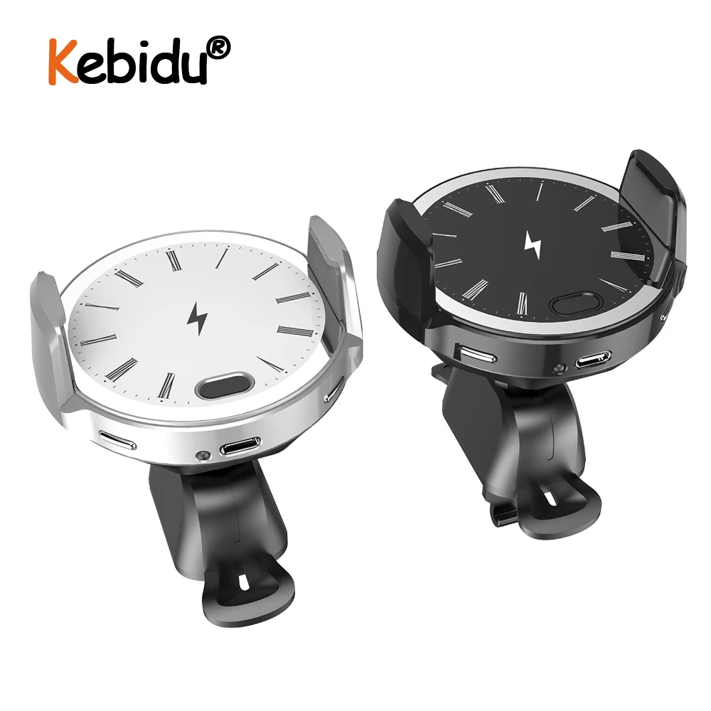 

Wireless Car Charger Phone Charger Smart Sensor Automatic Clamping Car Holder Mount Fast Phone Wireless Charging For Phone New