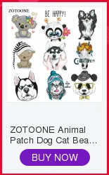 ZOTOONE мультфильм животных набор патчи железа на теплопередачи патчи для детской одежды DIY полосы аппликация на футболку пользовательские наклейки E