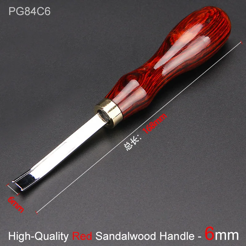 Red Sandalwood 6mm Профессиональный кожаный кромкооблицовочный инструмент, широкий рот кожевенное ремесло истончение изогнутый угол круглый край Лопата ремесло триммер - Цвет: Red Sandalwood 6mm