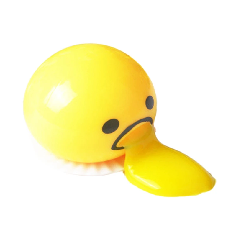 

Squishy Vomitive Egg Yolk Anti Stress Reliever Fun Gift Yellow Lazy Egg Joke Toy Ball Egg Squeeze Funny Toys