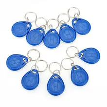 200 шт., 125 кГц, только для чтения, RFID, близость, идентификационная карта, жетон, тег, брелки, брелки, брелок, жетон, кольцо для системы доступа