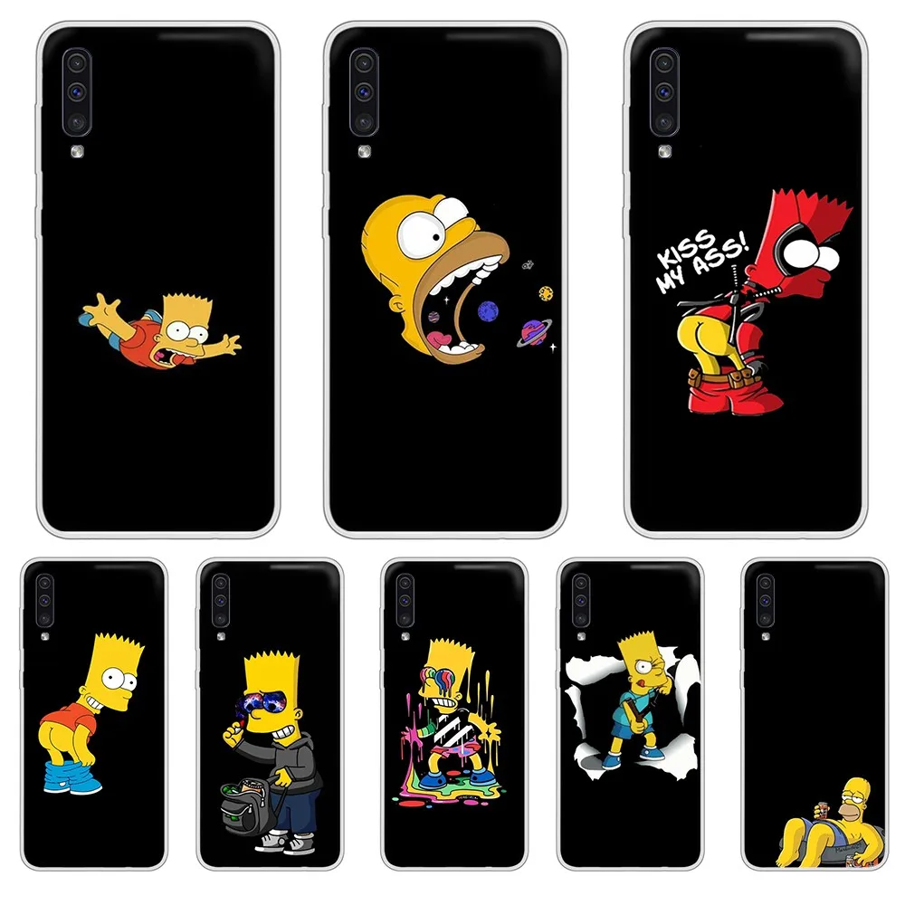 Funny Homer J.Simpson Прозрачный чехол для телефона Корпус SamSung Galaxy S 7 8 9 10 11 20 a 20e 50 51 70 71 Plus