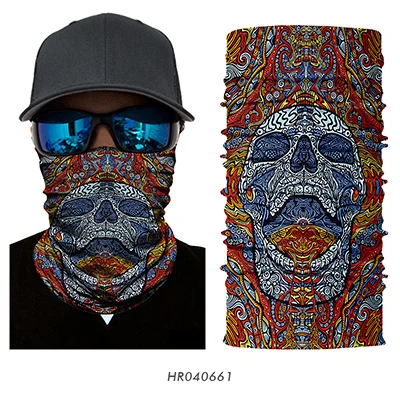 3D бесшовная Волшебная Шея Gaiter защитная маска для лица Рыбалка Велоспорт Туризм Велосипед Сноуборд бандана повязка на голову шарф для мужчин и женщин - Цвет: 61