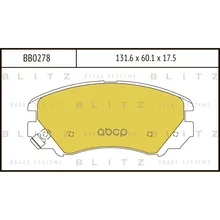 Колодки Тормозные Дисковые Hyundai Sonata/Coupe/Tucson 10/01-/Kia Soul/Optima/Magentis 01- Blitz арт. BB0278