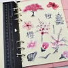 38pcs Japanese Cherry blossoms flower tree sticker Diary Notebook pink girl diary thin Paper bullet journal stickers adesivos ► Photo 2/6