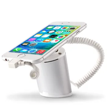 

mobile security charging and alarm ABS display holder stand with clamp for Apple Android USB Type C phone anti theft in shop