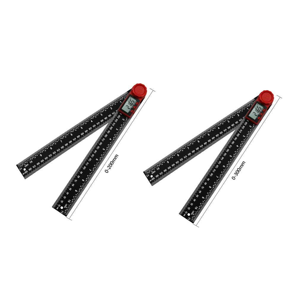 0-360 Degree Accurate Tool LCD Display Gauging Protractors Digital Angle Ruler Compact Easy Read Locking Knob Industrial Manual