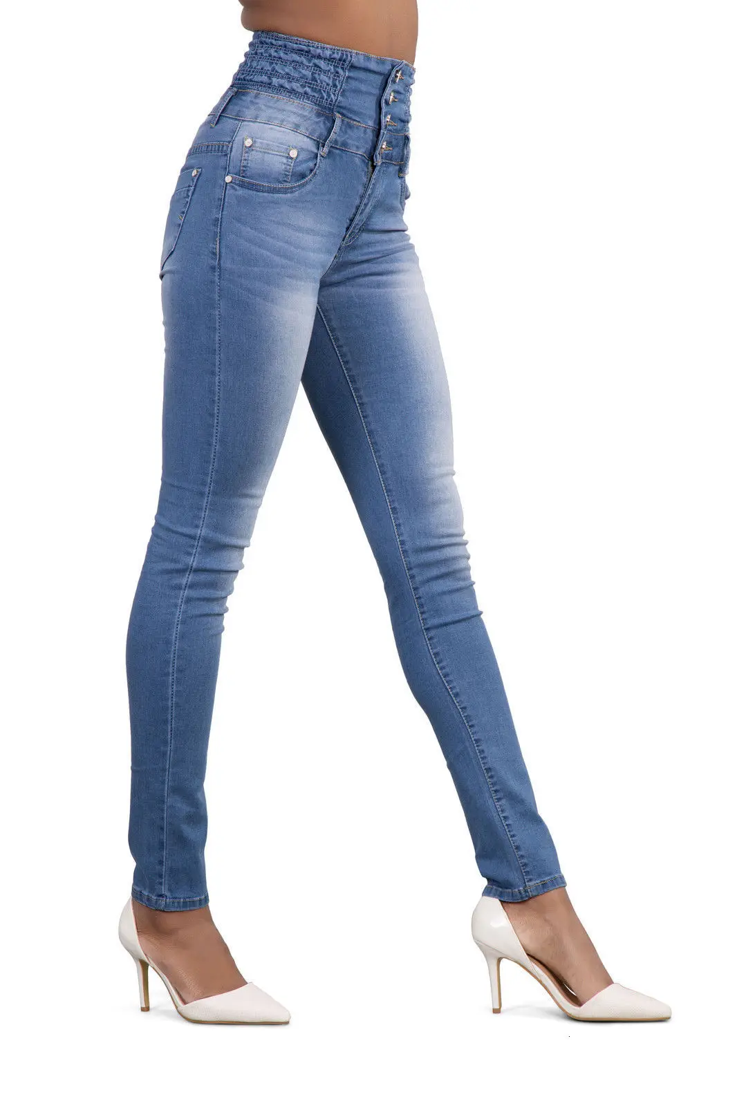 Новое поступление женские джинсовые брюки-Карандаш Топ бренд стрейч женские черные обтягивающие джинсы брюки с высокой талией женские джинсы с высокой талией