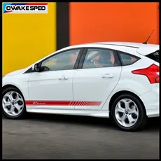 For-Ford-Focus-Fiesta-ST-Racing-Sport-Strips-Car-Door-Side-Skirt-Decal-Exterior-Accessories-Body