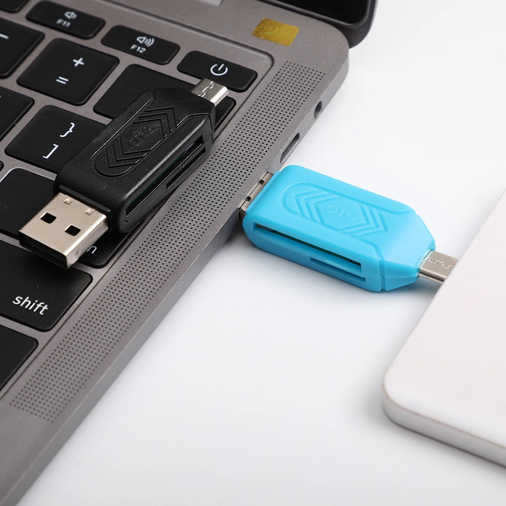 Micro USB 2 в 1 OTG кардридер Type-C3.0 Поддержка TF карта рекордер телефон карта памяти вращающийся кард-ридер