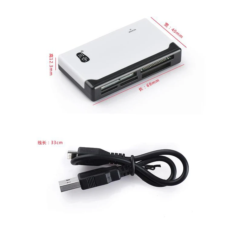 Kawau Microsd кард-ридер 2,0 USB высокоскоростной с TF SD CF MS M2 XD слот для карт C235 поддержка 512 ГБ кард-ридер для компьютера