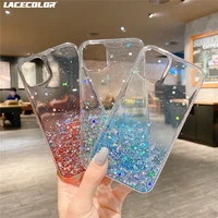 Luxury Sparkly Glitter Gradient Shiny Phone Case For iPhone 11 12 Pro Max XR XS X 7 8 Plus SE2 Mini Clear Bling Soft TPU Bumper