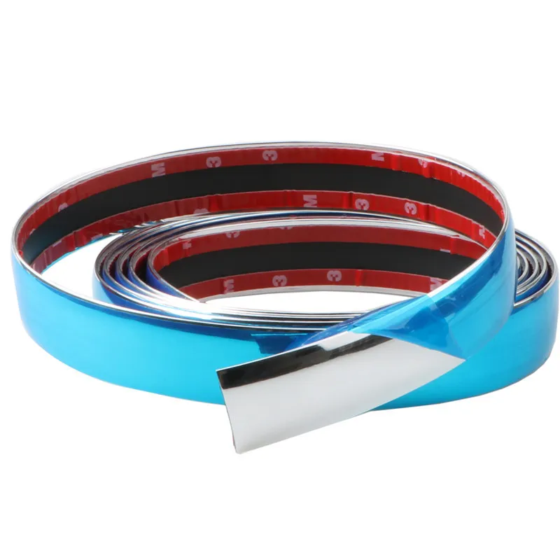 Tira De Moldura Cromada Para Coche, Protector De Parachoqu, Cinta
