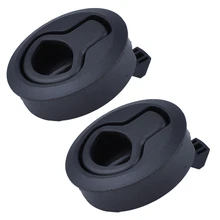 2 шт., новинка, черный, 2 дюйма, заподлицо, защелка для лодки, палубный люк, 1/4 дюйма, замок двери, стиль для RV, трейлер, корабль