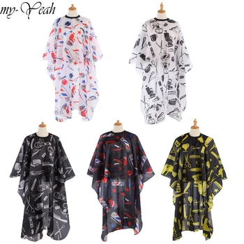 

5 Styles Pro Salon Hairdressing Cape Barber Hairdresser Haircutting Wrap Waterproof Cover Gown Apron Hairstylist Cloth DIY Home