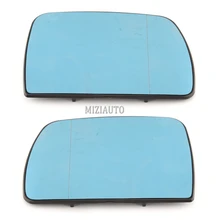 Door Wing Mirror Glass Heated Blue For BMW X5 E53 1999 2006 3.0i 4.4i Left Right Side Car styling Rearview Heating Mirror