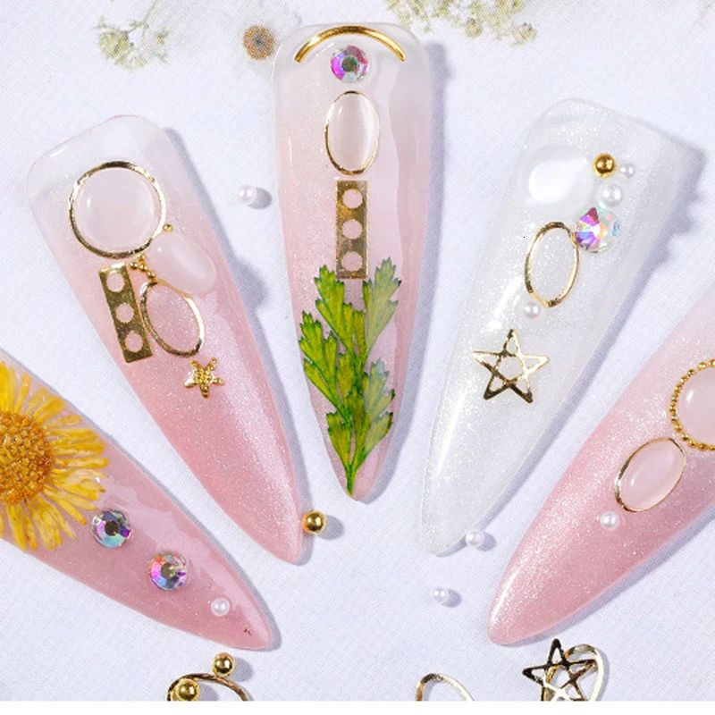 Billig Sparkly Opal Für Nägel 3D Nail art Strass Kit Kristall Diamant Charme Nail Dekoration Flatback Edelsteine Nagel Juwelen Handwerk DIY