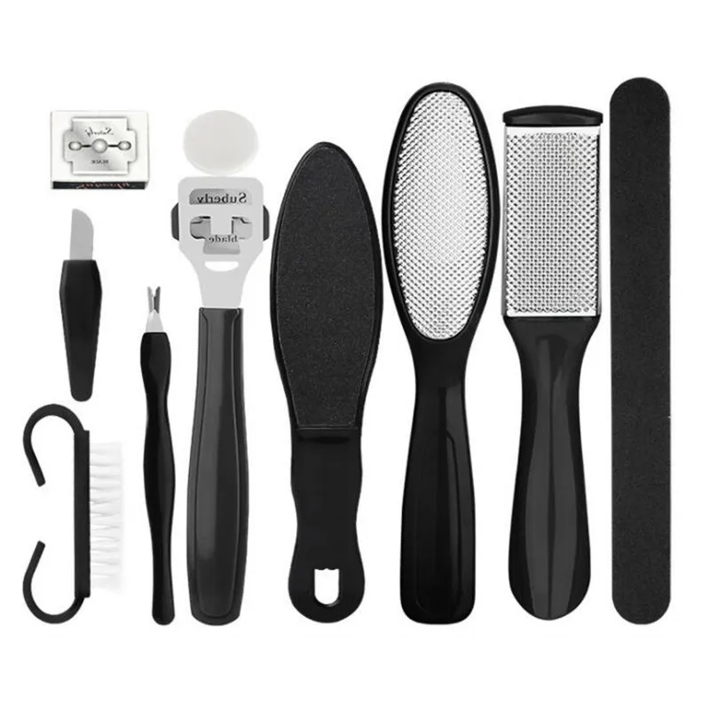 

10 в 1, набор инструментов для педикюра, из нержавеющей стали