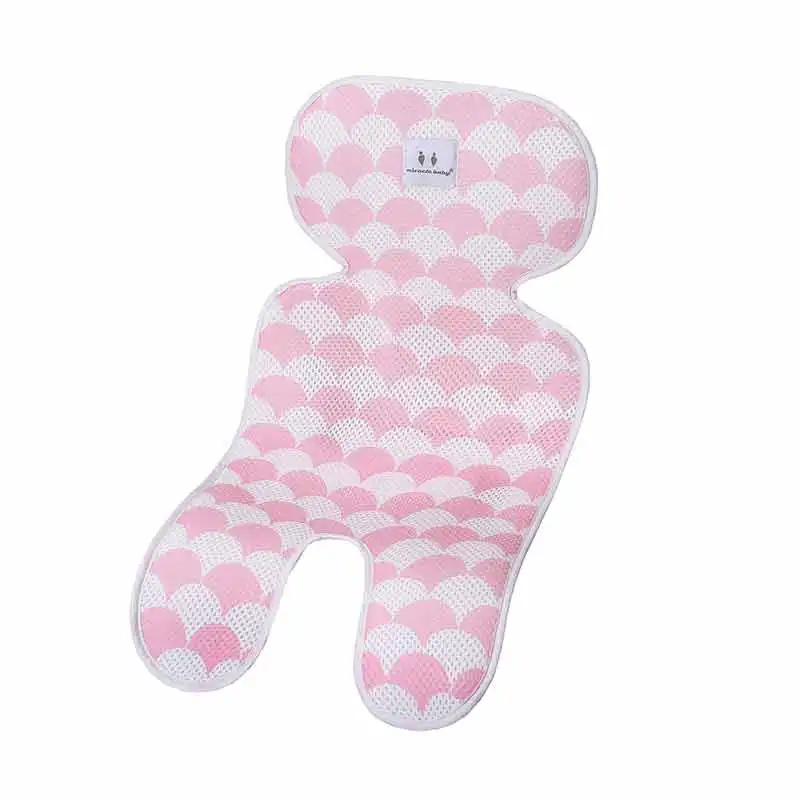 pink--b Коврик для детской коляски коврик для коляски Аксессуары для детской коляски 3D дышащий коврик Детская Коляска Подушка для обеденного стула - Цвет: pink--b