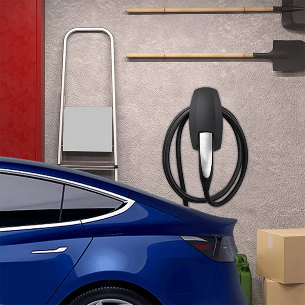 Автомобильный зарядный кабель, органайзер, кронштейн, настенное крепление, зарядное устройство, соединительный кабель, кронштейн, зарядное устройство, держатель, адаптер для Tesla, модель 3/X/S