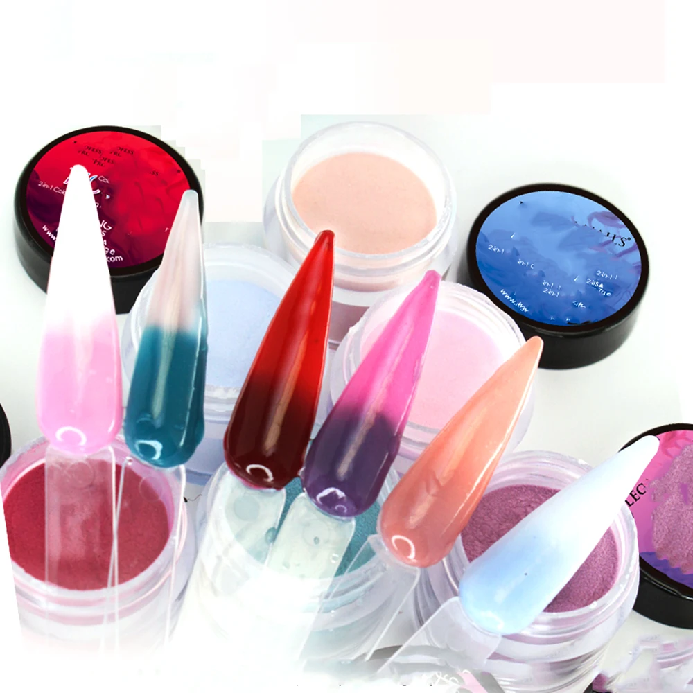 28g/Box Change Powder nail Dipping Acrylic color powder Changing Dip
