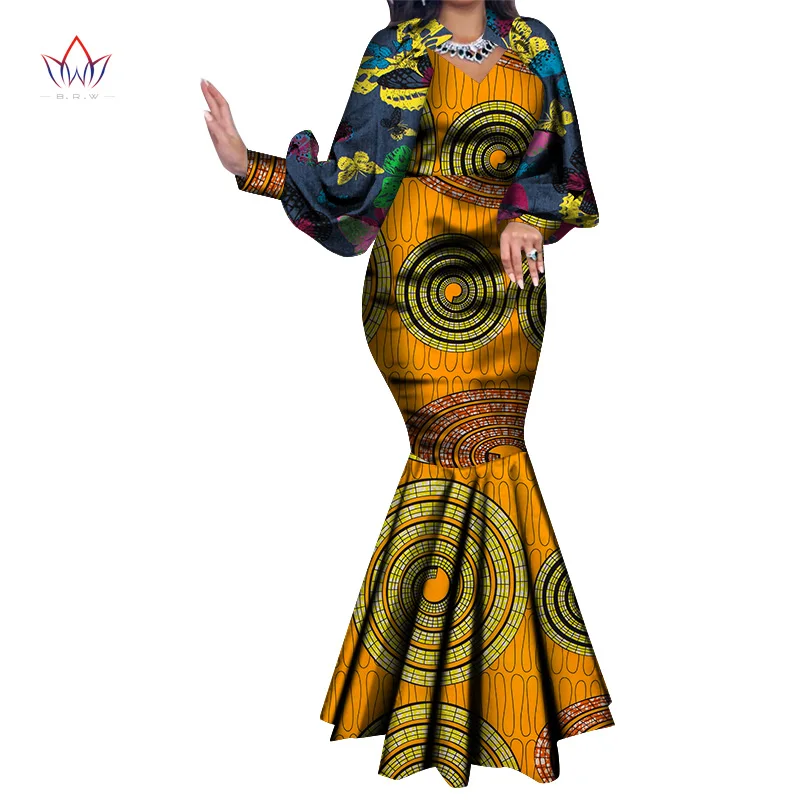impressão vestidos de festa africano tradicional wy8728