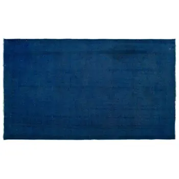 

Handmade Blue Vintage Overdyed Turkish Area Rug 168x286 Cm-5'6''X9'5''